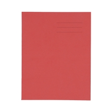 9x7" Exercise Book 64 Page, Plain, Red - Pack of 100
